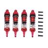 BrewJa Compatible with Wltoys 144001 144002 144010 124007 124008 124016 124017 124018 124019 4pcs Metal Shock Absorber RC Car Upgrades Parts (Color : Red) view 1