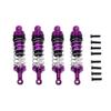 BrewJa Compatible with Wltoys 144001 144002 144010 124007 124008 124016 124017 124018 124019 4pcs Metal Shock Absorber RC Car Upgrades Parts (Color : Red) view 2