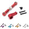 BrewJa Compatible with Wltoys 144001 144002 144010 124007 124016 124017 124018 124019 Metal Steering Servo Arm Horn Servo Link Rod RC Car Upgrade Parts (Color : Blue) view 2