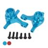 BrewJa 2pcs Metal Front Upright Front Steering Knuckle for Tamiya TT02 TT-02 TT02T TT-02T 1/10 RC Car Upgrades Parts Accessories Feat (Color : Blue) view 2