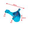 BrewJa 2pcs Metal Front Upright Front Steering Knuckle for Tamiya TT02 TT-02 TT02T TT-02T 1/10 RC Car Upgrades Parts Accessories Feat (Color : Blue) view 3