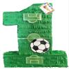 20 Tall Soccer Piata Number One First Birthday Soccer Party Supplies Decoration Green for Boy 1st Bday Sports Piata view 1
