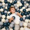 GOGOSO Ball Pit Balls for Toddler, Baby Plastic Playballs Kids Soft Pastel Pelotas Non-Toxic BPA-Free,Dark Green +Gray+White,100 Balls view 4