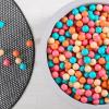 GOGOSO Ball Pit Balls for Toddler, Baby Plastic Playballs Kids Soft Pastel Pelotas Non-Toxic BPA-Free,Cream Pink+Orange+Green,100 Balls view 1