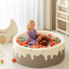 GOGOSO Ball Pit Balls for Toddler, Baby Plastic Playballs Kids Soft Pastel Pelotas Non-Toxic BPA-Free,Cream Pink+Orange+Green,100 Balls view 4