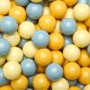 GOGOSO Ball Pit Balls for Toddler, Baby Plastic Playballs Kids Soft Pastel Pelotas Non-Toxic BPA-Free,Cream Yellow+Blue,100 Balls view 1