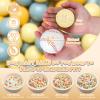 GOGOSO Ball Pit Balls for Toddler, Baby Plastic Playballs Kids Soft Pastel Pelotas Non-Toxic BPA-Free,Cream Yellow+Blue,100 Balls view 2