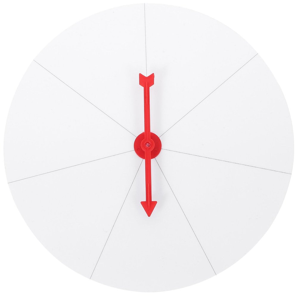 Vaguelly White Prize Wheel Diy Blank Wall Prize Wheel Wheel 7 Slots Erasable Whiteboard Lottery Turntable Spins Wheel Roulette Wheel for Carnival Trade Show