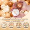 GOGOSO Ball Pit Balls for Toddler, Baby Plastic Playballs Kids Soft Pastel Pelotas Non-Toxic BPA-Free,Cream Coffee+Khaki+White,100 Balls view 2