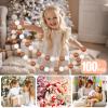 GOGOSO Ball Pit Balls for Toddler, Baby Plastic Playballs Kids Soft Pastel Pelotas Non-Toxic BPA-Free,Cream Coffee+Khaki+White,100 Balls view 3