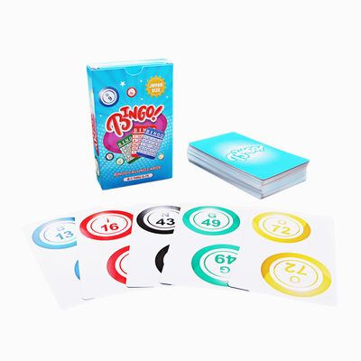 GSE Games & Sports Expert Reusable Jumbo Bingo Calling Cards, Plastic Coated Giant Bingo Card Deck with High Visibility Numbered