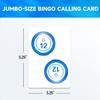 GSE Games & Sports Expert Reusable Jumbo Bingo Calling Cards, Plastic Coated Giant Bingo Card Deck with High Visibility Numbered view 2