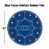 GSE Games & Sports Expert Casino Blue Texas Hold'em Mat with Non-Slip Rubber Backing for Family/Friends Parties, Casino Night view 2