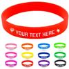 Coregiftr Custom Engraved Rubber Bracelet Bulk, Personalized Silicone Bracelets men, Customized Silicone Wristbands for Motivation Events Gifts view 1