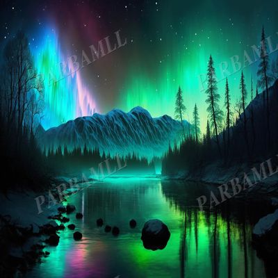 1000 Piece Adult Puzzle, Colorful River Aurora, Puzzle Educational Gift, Room Decor or Wall Decor Exercise Willpower Relaxation Birthday Gifts