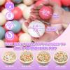 GOGOSO Ball Pit Balls for Toddler, Baby Plastic Playballs Kids Soft Pastel Pelotas Non-Toxic BPA-Free,Cream Pink+Blue+Purple+White,100 Balls view 2