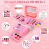 Auney 80 PCS Kids Makeup Kit for 3 4 5 6 7 8 Years Old, Unicorn Girls Toy for Little Girls Birthday, Princess Toys Dress Up Toy for Performance Dance Show Role Play Party view 2