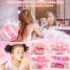 Auney 80 PCS Kids Makeup Kit for 3 4 5 6 7 8 Years Old, Unicorn Girls Toy for Little Girls Birthday, Princess Toys Dress Up Toy for Performance Dance Show Role Play Party view 4