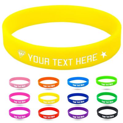 Coregiftr Custom Engraved Rubber Bracelet Bulk, Personalized Silicone Bracelets men, Customized Silicone Wristbands for Motivation Events Gifts