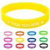 Coregiftr Custom Engraved Rubber Bracelet Bulk, Personalized Silicone Bracelets men, Customized Silicone Wristbands for Motivation Events Gifts view 1