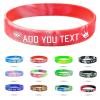 Coregiftr Custom Engraved Rubber Bracelet Bulk, Personalized Silicone Bracelets men, Customized Silicone Wristbands for Motivation Events Gifts view 1