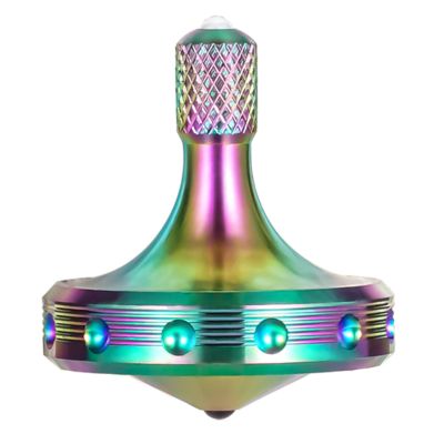 LOQATIDIS Precision Metal Spinning Top, Spin Smooth for A Long Time, Best Spin Time Over 8 Minutes, Perfect Balance Well Made EDC Desktop Gyro Toys for Adults | Unique Gift (Colorful)