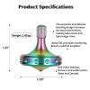 LOQATIDIS Precision Metal Spinning Top, Spin Smooth for A Long Time, Best Spin Time Over 8 Minutes, Perfect Balance Well Made EDC Desktop Gyro Toys for Adults | Unique Gift (Colorful) view 2