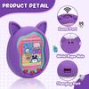 2pack Winceed Silicone Case for Tamagotchi Uni, Protective Cover for Tamagotchi Uni Protector Skin with Hand Strap (Pink+Purple) view 3