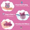 2pack Winceed Silicone Case for Tamagotchi Uni, Protective Cover for Tamagotchi Uni Protector Skin with Hand Strap (Pink+Purple) view 4