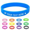 Coregiftr Custom Engraved Rubber Bracelet Bulk, Personalized Silicone Bracelets men, Customized Silicone Wristbands for Motivation Events Gifts view 1