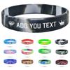 Coregiftr Custom Engraved Rubber Bracelet Bulk, Personalized Silicone Bracelets men, Customized Silicone Wristbands for Motivation Events Gifts view 1