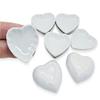 ChangThai Design Very Tiny 1" Long White Heart Shape Ceramic Plate 10 Pieces Set - Miniature Tableware Tray Bowl Crockery Cutlery Kitchenware Handmade Mini Porcelain Decorative Collectible Gifts view 3