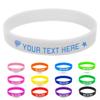 Coregiftr Custom Engraved Rubber Bracelet Bulk, Personalized Silicone Bracelets men, Customized Silicone Wristbands for Motivation Events Gifts view 1