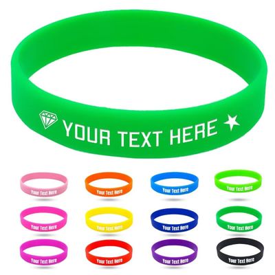 Coregiftr Custom Engraved Rubber Bracelet Bulk, Personalized Silicone Bracelets men, Customized Silicone Wristbands for Motivation Events Gifts