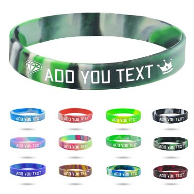 Coregiftr Custom Engraved Rubber Bracelet Bulk, Personalized Silicone Bracelets men, Customized Silicone Wristbands for Motivation Events Gifts