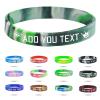 Coregiftr Custom Engraved Rubber Bracelet Bulk, Personalized Silicone Bracelets men, Customized Silicone Wristbands for Motivation Events Gifts view 1