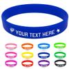 Coregiftr Custom Engraved Rubber Bracelet Bulk, Personalized Silicone Bracelets men, Customized Silicone Wristbands for Motivation Events Gifts view 1