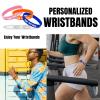 Coregiftr Custom Engraved Rubber Bracelet Bulk, Personalized Silicone Bracelets men, Customized Silicone Wristbands for Motivation Events Gifts view 4