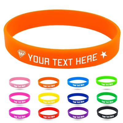 Coregiftr Custom Engraved Rubber Bracelet Bulk, Personalized Silicone Bracelets men, Customized Silicone Wristbands for Motivation Events Gifts