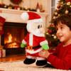 13in Twerking Santa Claus Cute Christmas Ornament Decorations Soft Funny Stuffed Plush Doll Toys Singing Dancing Santa Figure Figurine Home Xmas Ornaments Decor Toys Birthday Gift for Kids Adults view 2