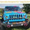 10Pcs Duck Plug - Rubber Duck Mount,Flock Locker Rubber Duck Holder for Jeep Dash and Fixed Display,Gift for Jeep Lover Includes Double Sided Stickers Inside (10PCS) view 2