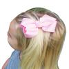 Koolgil Baby Girl's 2Pcs Cute 3 Inch Pure Color Bow-knot Hair Clip for Photography Travel Daily Life (Blue) view 3