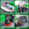 TAKGUD Street Sweeper Truck with Open-able Doors, 11.5" Big Trash Truck with Lights and Sounds, Friction Powered Garbage Toys Gift for Boys Girls Kids view 3