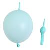 10 Inch Macaroni BlueLink Balloons Latex Quick Linkale Balloon 60 Pcs for Wedding,Birthday, Halloween, Christmas, Party Festival Decorations. view 1