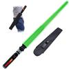 ANNDOFY Light Up Saber for Kids, Green Light Swords with FX Sound, Expandable Light Swords Set for Galaxy War Fighter Warriors Halloween Dress Up Parties (with Belt Clip) view 1