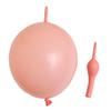 10 Inch Macaron Orange Link Balloons Latex Quick Linkale Balloon 60 Pcs for Wedding,Birthday, Halloween, Christmas, Party Festival Decorations. view 1