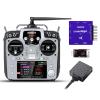 Radiolink AT10II Grey 12 Channels RC Transmitter, Crossflight Flight Controller&TS100 GPS Compass module&PRM-03 OSD Information Telemetry Module for 3-6 Axis FPV Drone/Helicopter/Aircraft/Quad/Car/Boa view 1
