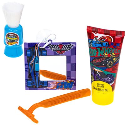 Townley Girl Hot Wheels- My First Shaving and Grooming Pretend Play Kit Safe for Kids, Boys Ages 3+, Yellow
