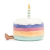Jellycat Amuseables Rainbow Birthday Cake Stuffed Toy, Large 10 inches - Dessert Plush - Birthday Gift view 2