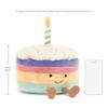 Jellycat Amuseables Rainbow Birthday Cake Stuffed Toy, Large 10 inches - Dessert Plush - Birthday Gift view 4
